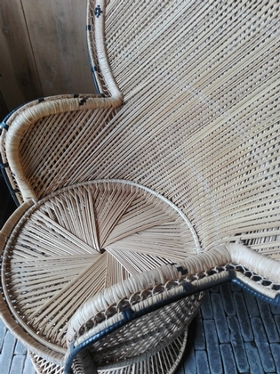 A beautiful rotan chair, Emmanuelle Style