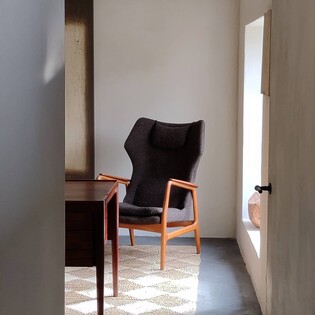 A brown loungechair by Aksel Bender Madsen for Compagnie Bovenkamp, 60s