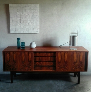 A scandinavian rosewood sideboard