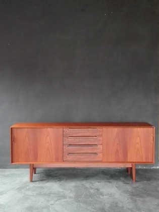 A scandinavian teak sideboard