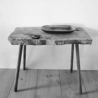 A wooden console/side table