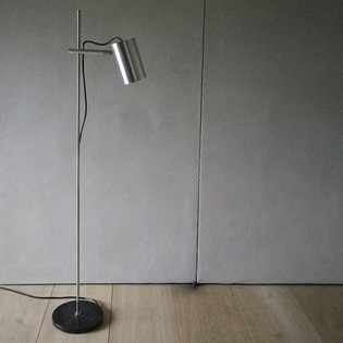 Aluminium floorlamp, probably Maria Pergay