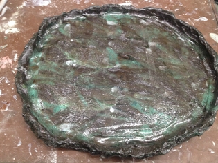 Ceramic oval plate