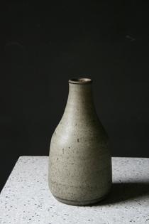 Grey ceramic vase