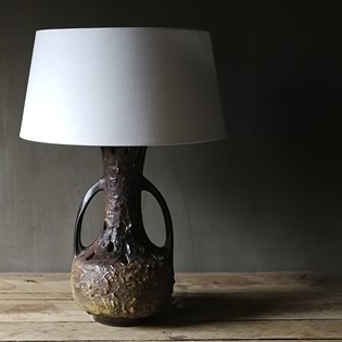 Large ceramic table lamp, midcentury, West Germany