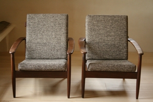 Pair of Danish armchairs