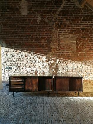 Set of two sideboard in the style of Heinrich Riestenpatt, 60's