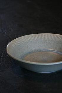 Small danish celadon plate, Knabstrup